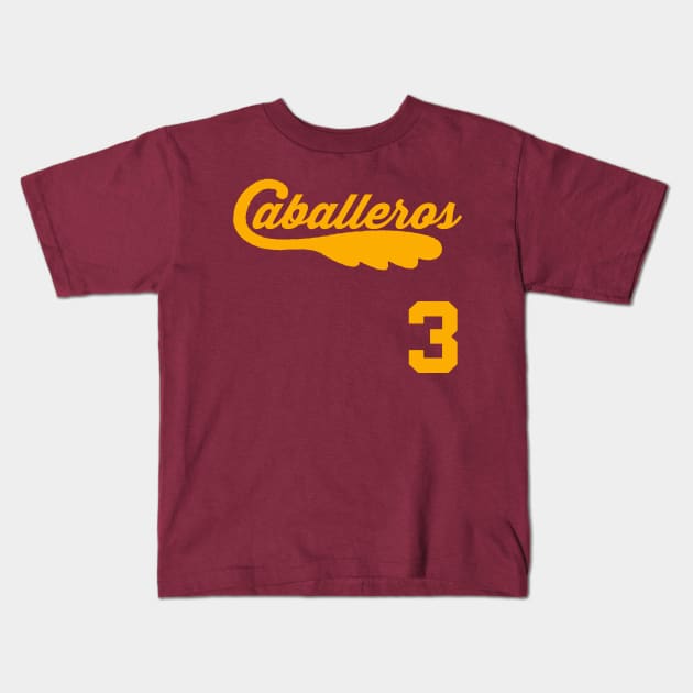 Cleveland Caballeros Throwback Kids T-Shirt by CFieldsVFL